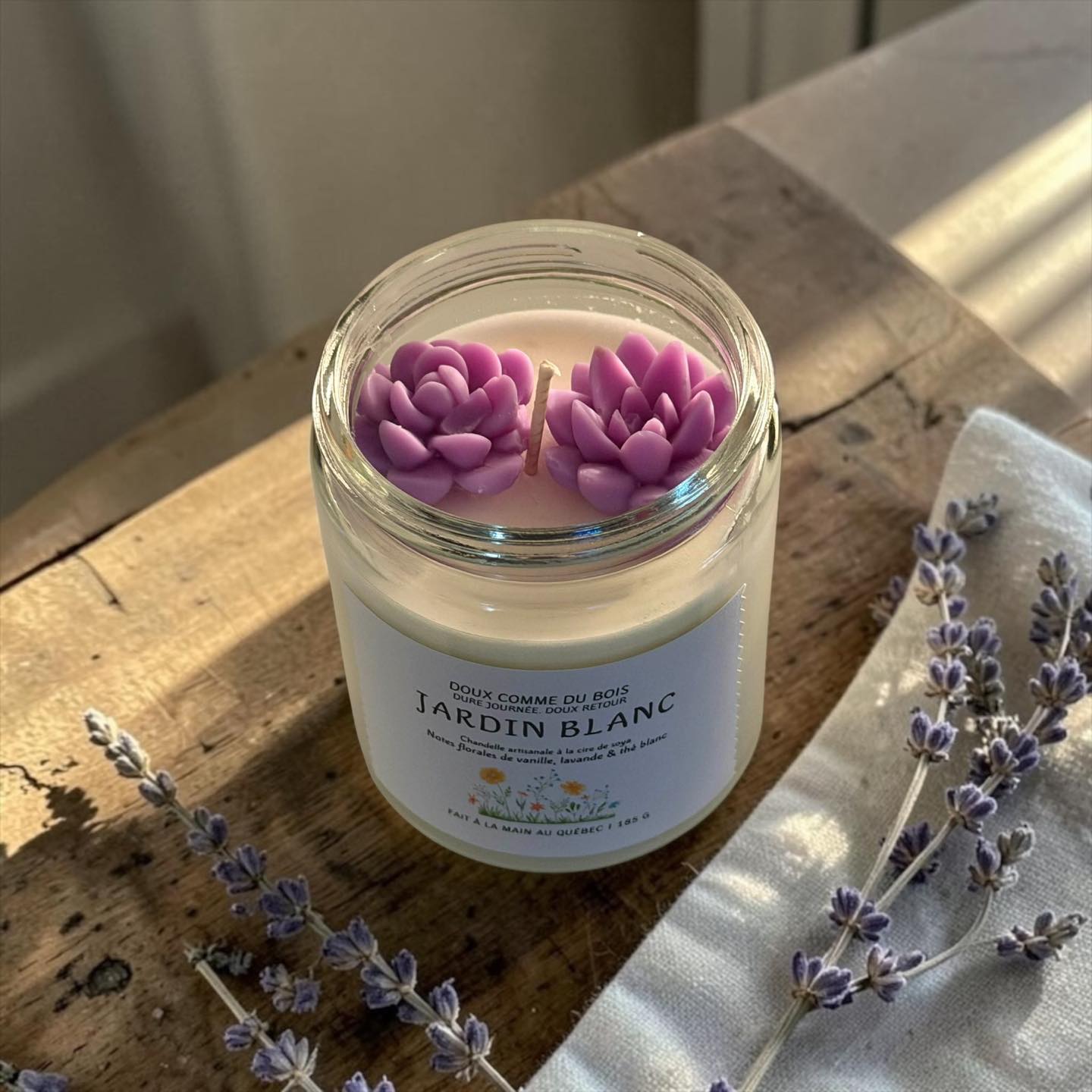 Bougie | Jardin blanc